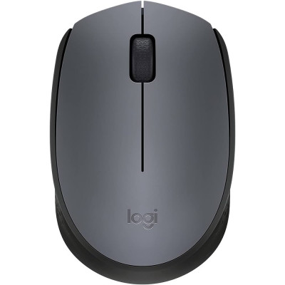 Logitech M170 Wireless Mouse 2.4 GHz Connection Nano USB Receiver 3 Buttons, Grey