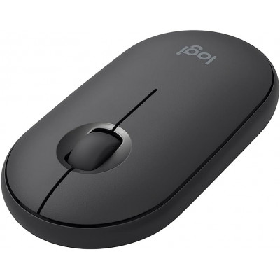 Logitech M350 Pebble Wireless Mouse Bluetooth and 2.4 GHz Nano Receiver Silent