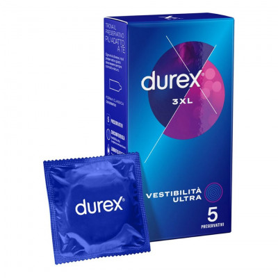 Durex 3XL Extra Large Condoms 5 Pack