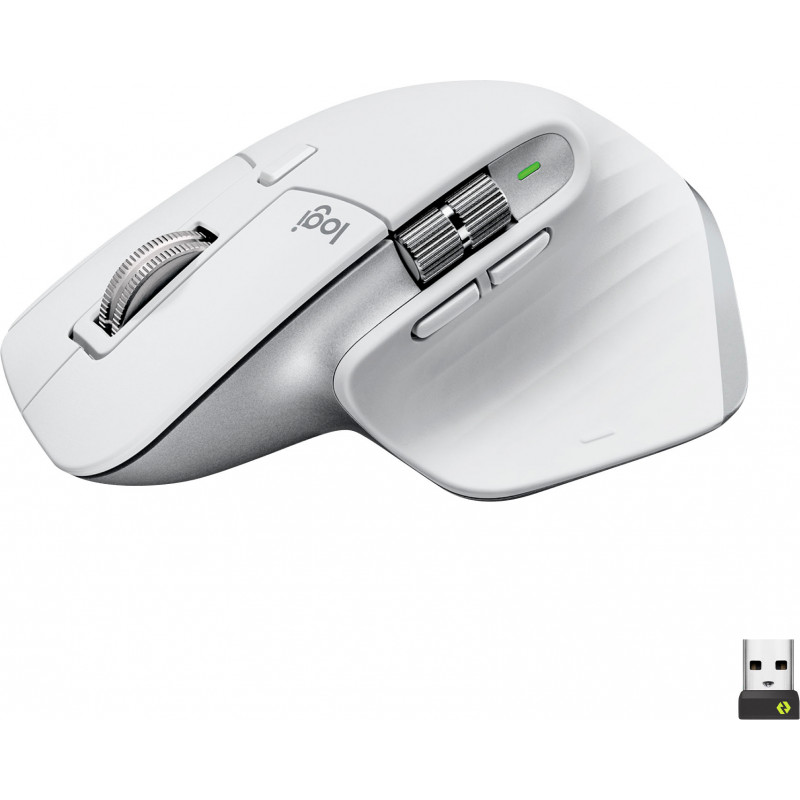 Logitech MX Master 3S Wireless Performance Mouse Ultra Fast Scrolling Ergonomic, White