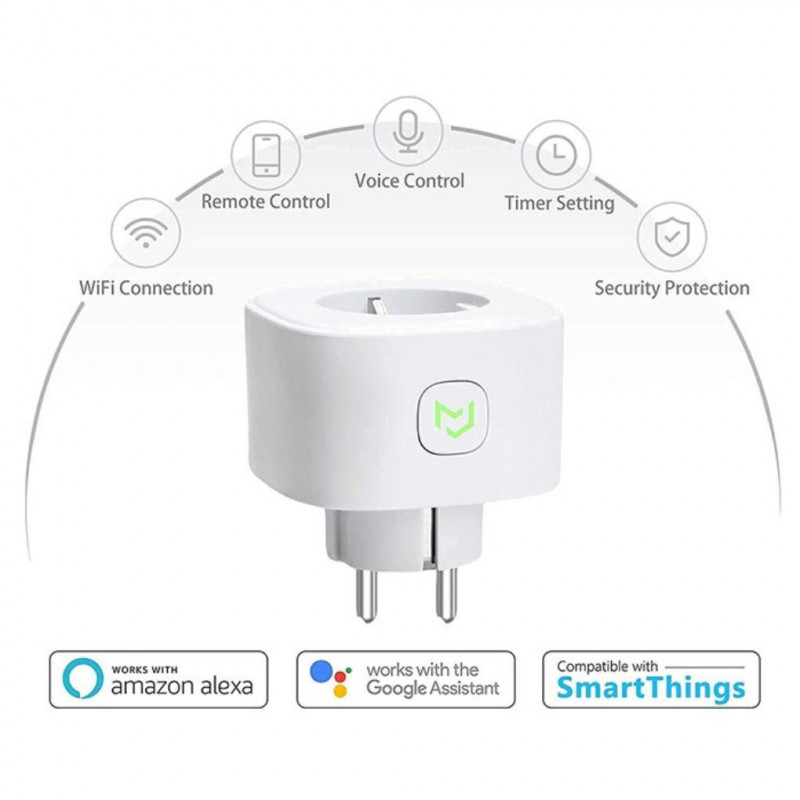 Meross HomeKit Smart Plug EU WiFi 16A Wall Socket Timer Schedule Voice  Control Support Alexa Google Assistant SmartThings