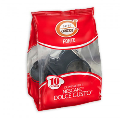 Cortese Caffe Forte Compatible Dolce Gusto, X 10