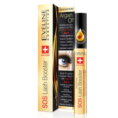 Eveline Cosmetics SOS Lash Booster Eyelash Serum 5in1, 10 ml Swiss Made