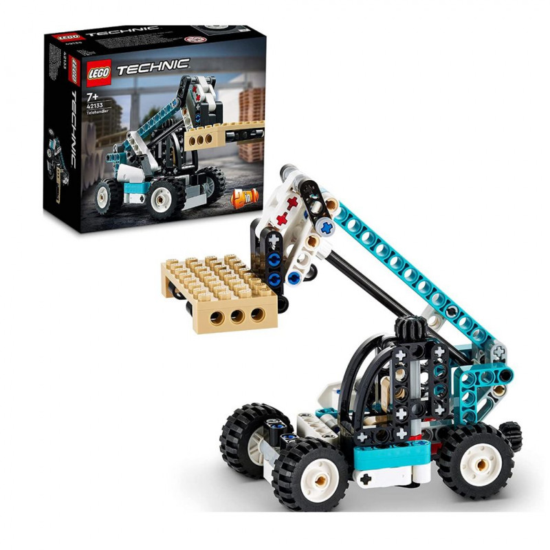 LEGO 42133 Technic Telescopic Lift, 2in1 Toy Truck and Forklift Set, Games