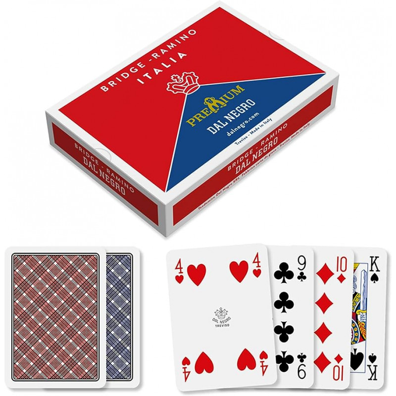 Dal Negro - Deck of Ramino & Bridge cards, consisting of 110 cards in cardboard