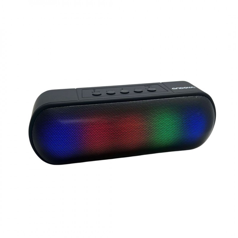 Andowl Wireless Speaker RGB Light 5w output, Black