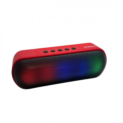 Andowl Wireless Speaker RGB Light 5w output, Red