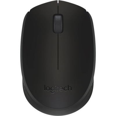 Logitech B170 Wireless Mouse 2.4 GHz Connection Nano USB Receiver 3 Buttons, Black