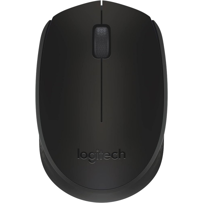 Logitech B170 Wireless Mouse 2.4 GHz Connection Nano USB Receiver 3 Buttons, Black