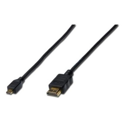 CAVO MICRO HDMI/HDMI DIGITUS M/M HIGH SPEED con Ethernet, da tipo micro D a tipo A - 1MT