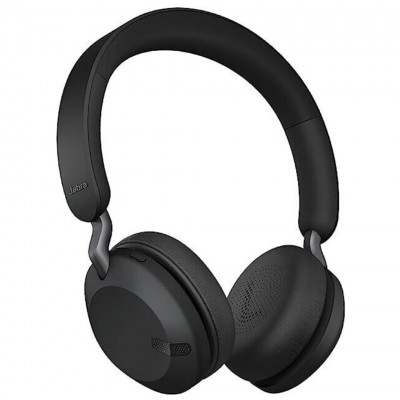 Jabra Elite 45h, Titanium Black On-Ear Wireless Headphones with Up to 50 Hours