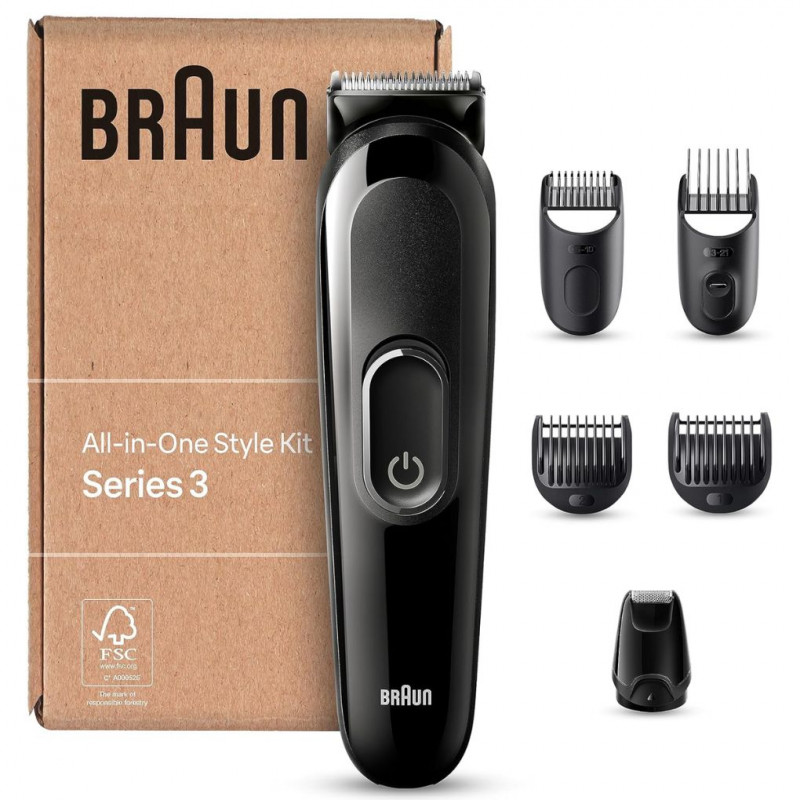 Braun Series 3 All-In-One Beard Care Body groomer Set, 6-in-1 Beard Trimmer. it.