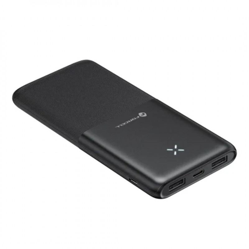 FORCELL CARICABATTERIE QI CON POWER BANK INTEGRATO 10000mAh