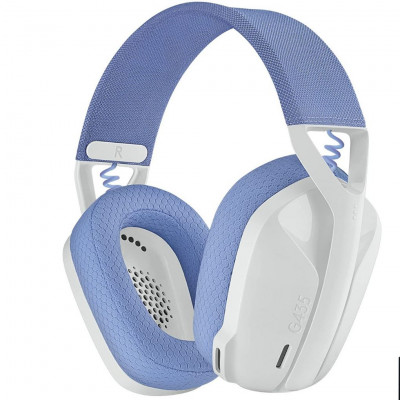 Logitech G435 Lightspeed & Bluetooth Wireless Gaming Headset, White
