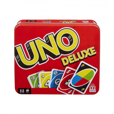 Mattel Games - UNO Deluxe, Card Game for Families and Children