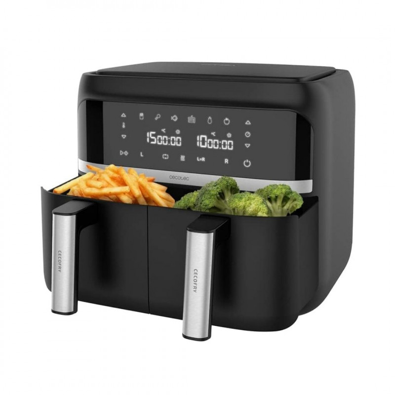 Cecotec Digital Air Fryer 2850 W 9L Two Baskets With Double