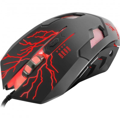 Atlantis Triton X320 Gaming Mouse, Resolution Up to 3200 dpi, 6 Buttons, Multicolour LED Lighting Colourshow.