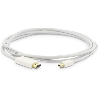 LINQ Mini Display Port DP to HDMI Cable White 1.8m