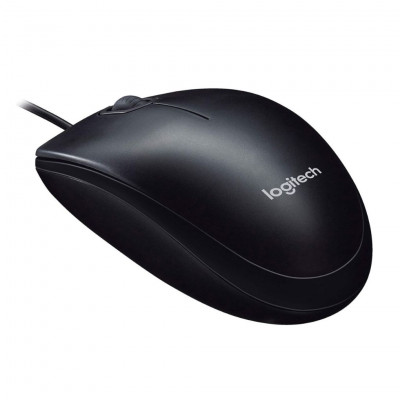 Logitech M90 Wired USB Mouse 3 Buttons, 1.8 Meters, Black