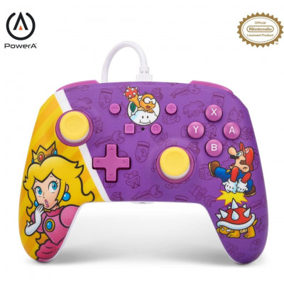 PowerA Advanced Wired Controller for Nintendo Switch - Princess Peach Battle