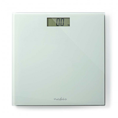 Nedis Personal Scale, Digital | White | Tempered Glass | Maximum weighing capacity: 150 kg