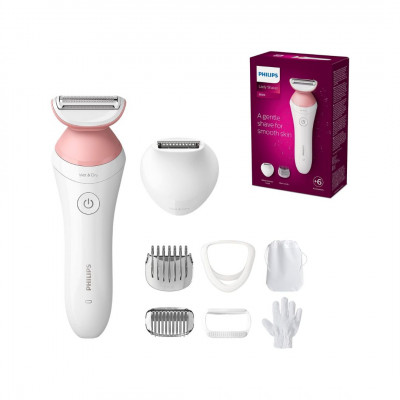 PHILIPS Lady Shaver Series 6000, Wireless Shaver With 6 Accessories