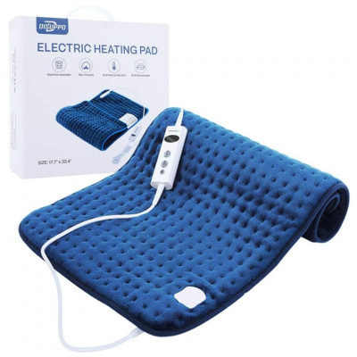 DISUPPO Electric Heating Pad 45x85cm, with 10 Temperature Levels, 90 Min Auto Off, for Lumbar, Cervical, Shoulders, Abdomen, Leg