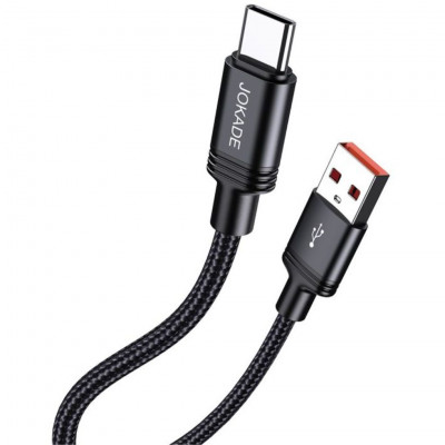 Jokade Charging and synchronising cable 1m 5A USB-Type C, Black