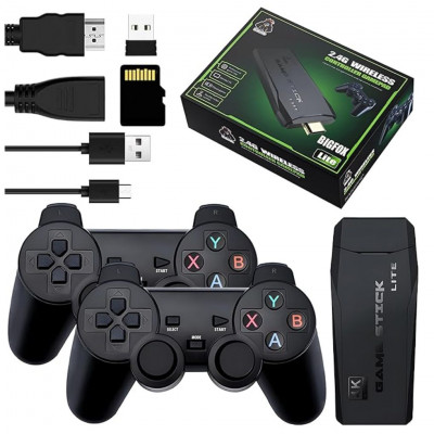 Retro Game Console, 2.4G Wireless Controller Gamepad, 4K Game Stick, Built in 20,000 Games / HDMI - 64 GB