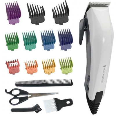 Remington HC5035 Hair Clippers, 16 Piece Kit Including 9 Different Coloured Combs