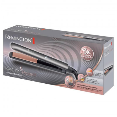 Remington S8590 Keratin Protect  Straightener integrated hair hydration sensor, 160-230°C, 5 temperatures, rapid heating, Cerami