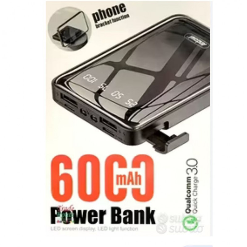 Power Bank Inalámbrico 6000 mAh LED Micro USB 145783
