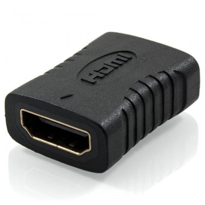 HDMI (type A) socket to HDMI (type A) socket adapter connector