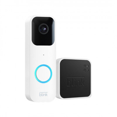 Blink Video Doorbell + Sync Module 2 | Two-way audio, HD video, in-app notifications, config. simple, with Alexa integration | W