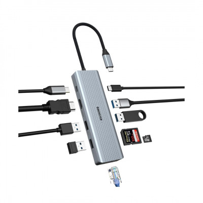 OBERSTER USB C Hub Docking Station for MacBook M1/M2, 10 in 1