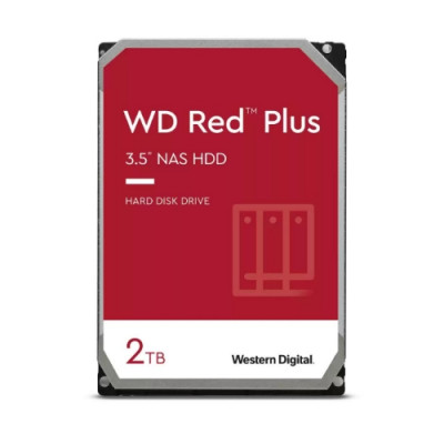 HD WD 2TB 3.5" RED PLUS INTELLIPOWER CMR SATA 6GB/S - NAS HARD DRIVE - WD20EFPX