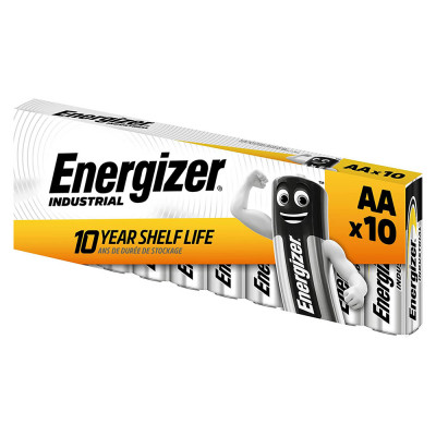 Energizer Industrial AA Alkaline Batteries - Pack of 10