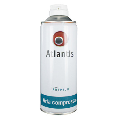 ATLANTIS Easy Service Pressurised Air Spray 400 ml for Cleaning Calculators