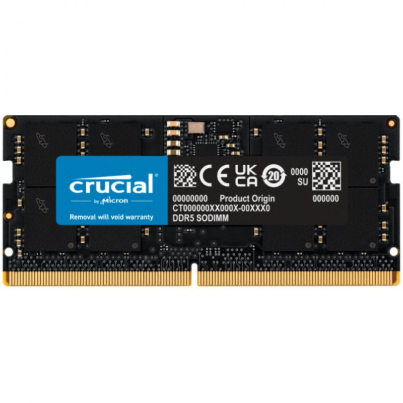 Crucial DDR5 SO-DIMM 16GB 4800MHz CL40 1,1v