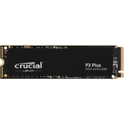 SSD CRUCIAL M.2(2280)  1TB NVME P3 PLUS PCIE4.0 READ:5000MB/S WRITE:3600MB/S - CT1000P3PSSD8