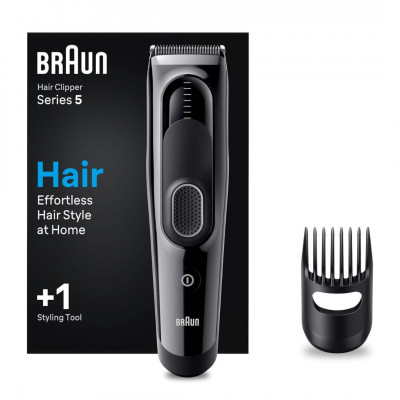 Braun Men\'s Hair Trimmer, Professional Hair Cutting at Home, 9 Length Settings