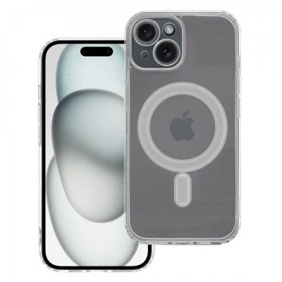 CLEAR MAG COVER case with camera protection compatible with MagSafe IPHONE 15