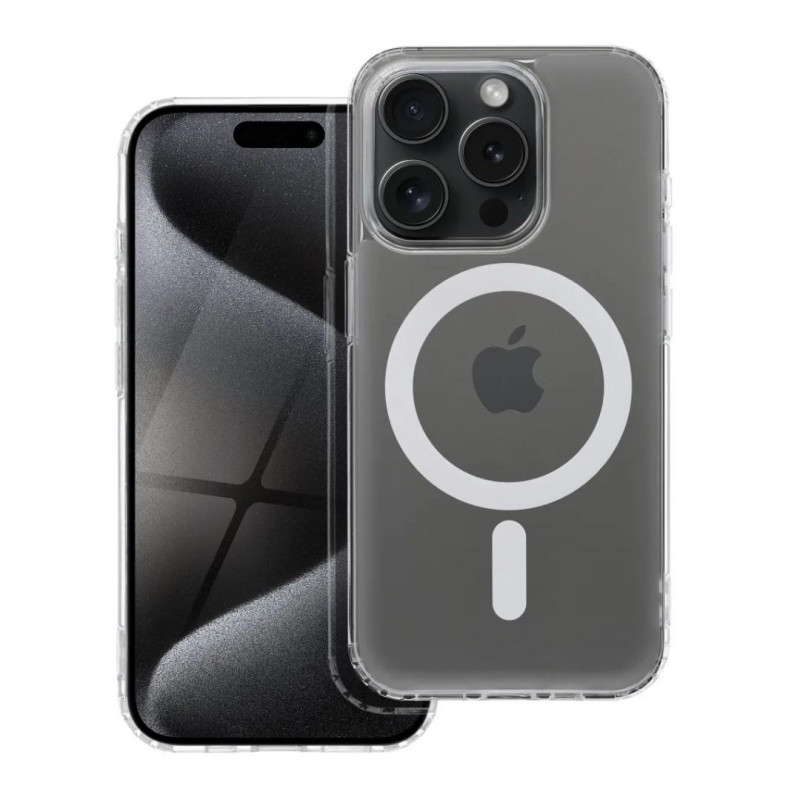 FROST MAG COVER case compatible with MagSafe for IPHONE 15 Pro transparent