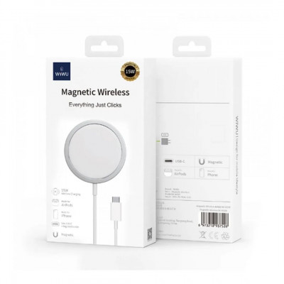 WiWU - Wireless Charger Compatible with MagSafe Wi-W009 15W