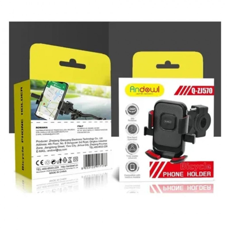 Andowl Mobile Phone Holder for 360° Bike