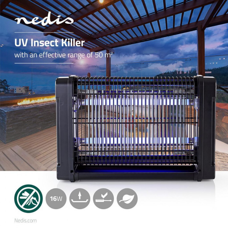 Nedis Mosquito Light Trap, 16W,  Effective range: 50 m²