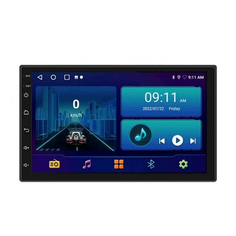 PerVoi Car Audio System 2DIN with 7 Touch Screen Android 10.0 (USB/AUX/GPS)