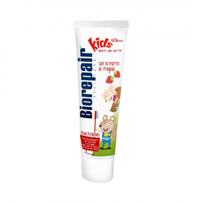 Biorepair, Kids Toothpaste 0-6 Years, Fruit Flavored Fluoride-Free