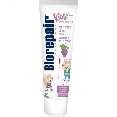 Biorepair, Kids Toothpaste 0-6 Years Grape, Without Fluoride, 50ml