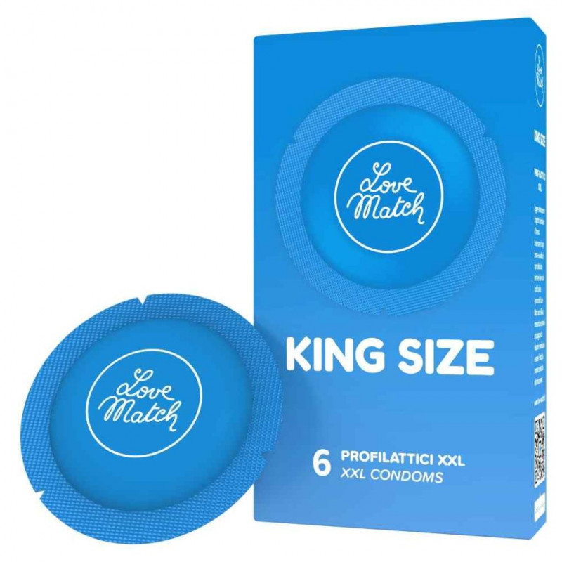 Love Match King Size Condoms 6 Pack